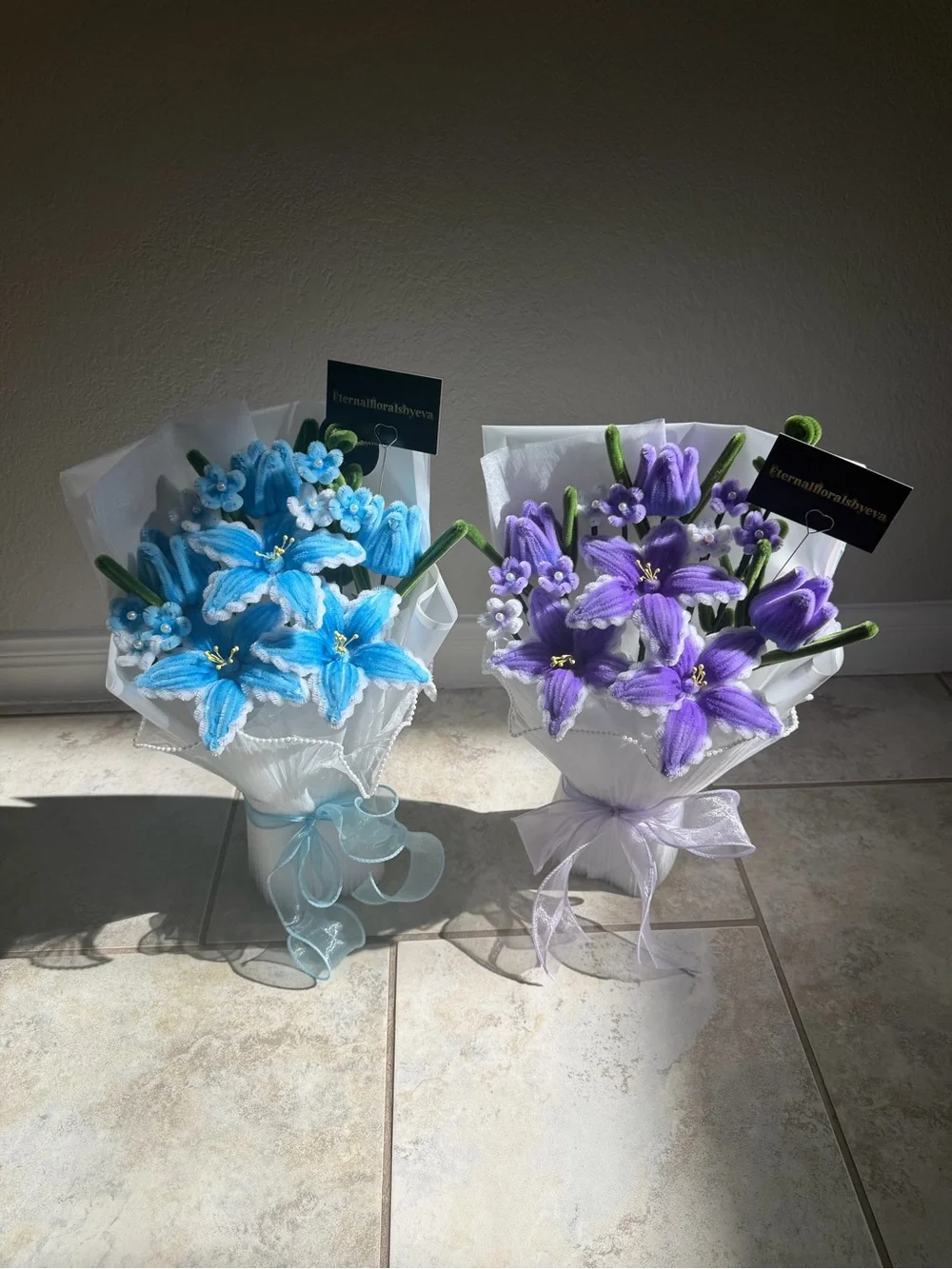 Handmade eternal flower bouquets